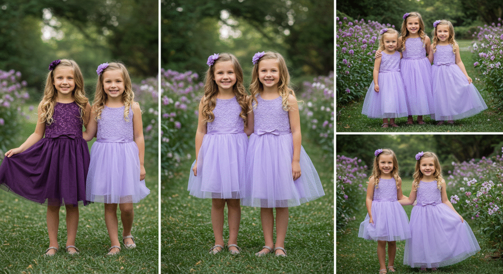Girls Purple Dresses