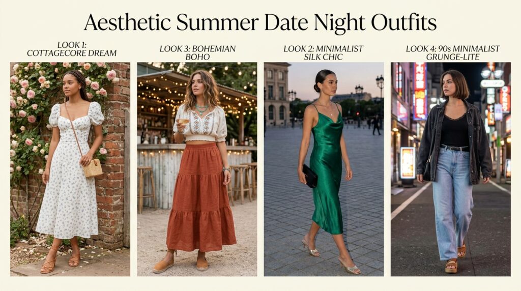 Romantic Summer Date Night Outfits