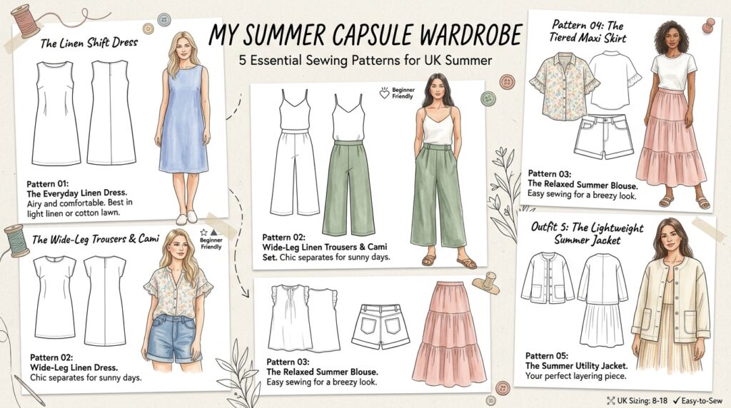 Summer Capsule Wardrobe Outfits Ideas UK