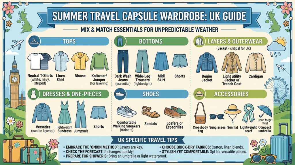 Summer Capsule Wardrobe Outfits Ideas UK